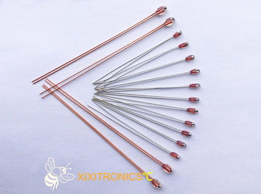 Série enduite en verre radiale de Chip Thermistors MF57 avec la taille principale 1.6mm et 2.3mm