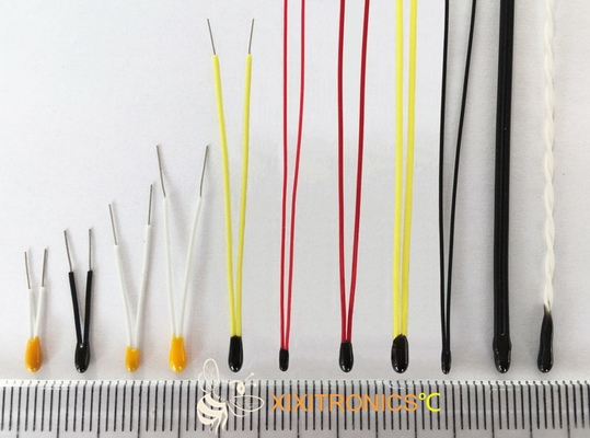 Taille principale de fil de téflon petite de thermistance enduite d'époxyde de l'ohm NTC de la série 10K des thermistances MF5A-5