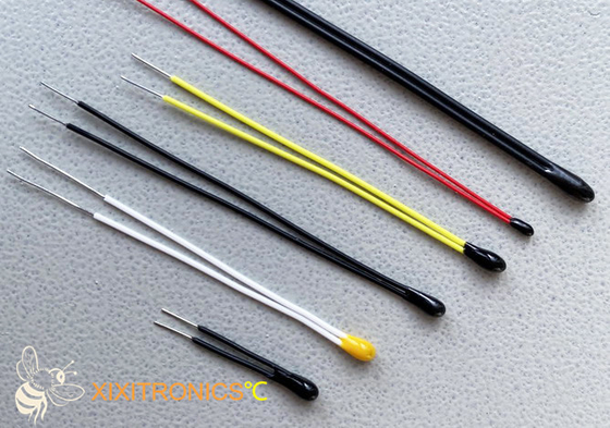Taille principale de fil de téflon petite de thermistance enduite d'époxyde de l'ohm NTC de la série 10K des thermistances MF5A-5