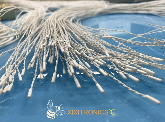 Chapeau de vinyle, avances de twisted pair, connecteur moulé de style de Molex, capteur de température 2.252K médical d'usage universel jetable