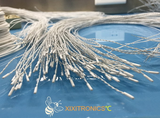 Chapeau de vinyle, avances de twisted pair, connecteur moulé de style de Molex, capteur de température 2.252K médical d'usage universel jetable