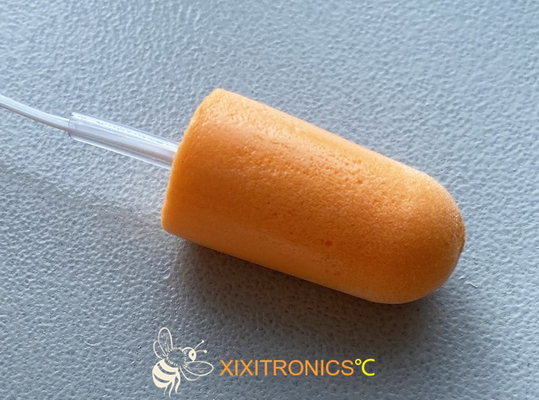 Mousse molle de Mémoire-cellule de conduit auditif de sonde tympanique médicale jetable de la température avec la série homogène des dimensions HF416